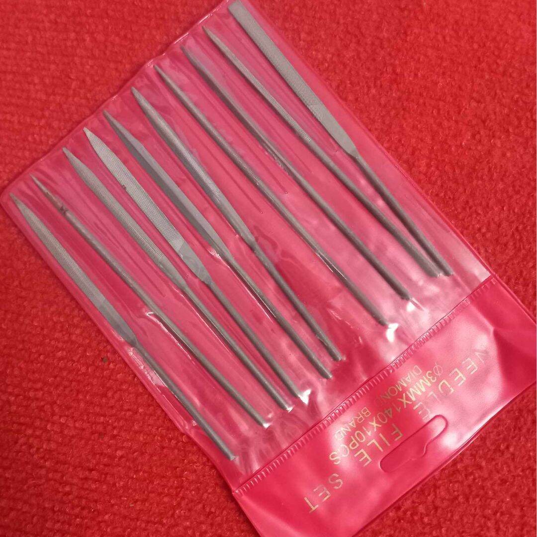 Picture of 140mm Metal NEEDLES FILE Set 10Pcs 3x140mm Needle File Set Glass Stone For Metal Ceramic Glass Stone Jewelry Diamond Wood
