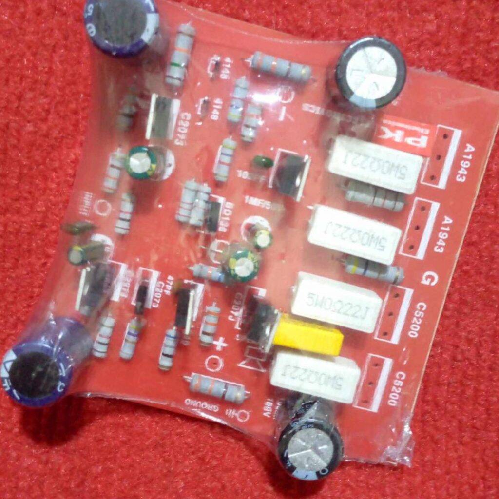 Picture of INDIAN PCB 4 Transistors Amplifier Circuit Board For 5200 & 1943 IC Mono Amplifiers Board 4 Transistor