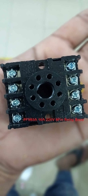 Picture of MK2-i 10A THIN 8 PIN Industrial 10A 250VAC Thin Pin 8 Pin Glass Power Relay Base Terminals Mount Socket Electromagnetic Relay Switches PTF083A DPDT 2NO 2NCA