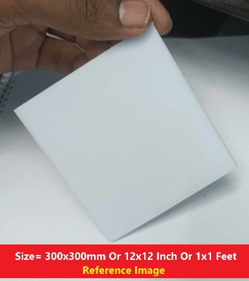 Picture of WHITE 2mm Acrylic Sheets 2mm White Plastic Sheet 2mm Thick Acrylic Sheet 12 Inch Acrylic Sheet Cutting Size 1×1 Feet 2mm White Acrylic Plexiglass White Perspex Acrylic Sheet