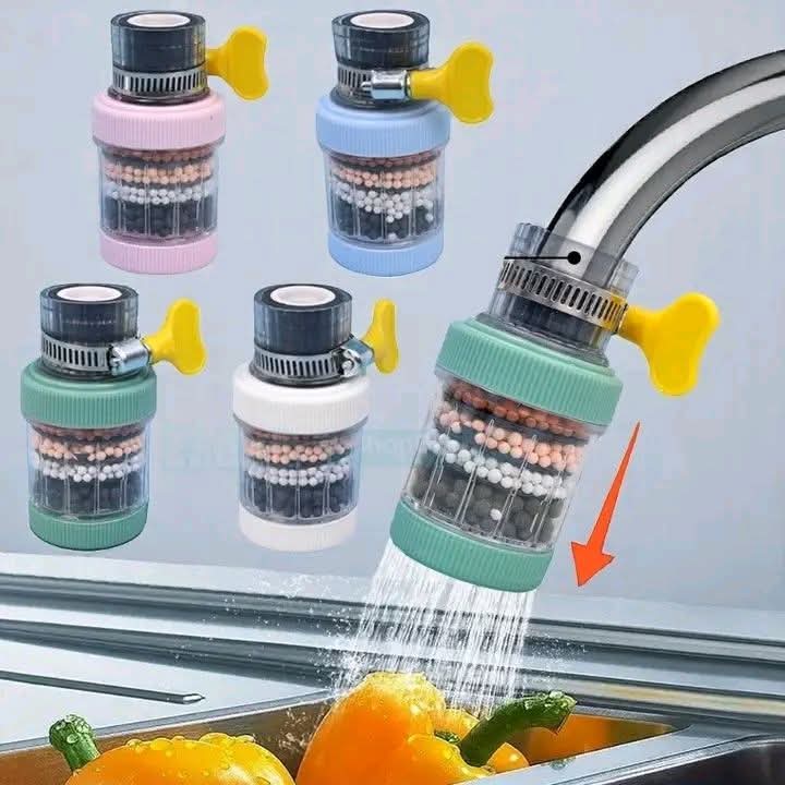 Picture of 6 Layer Faucet Water Filter | 360° Rotatable Tap Water Purifier | Universal Kitchen Sink Filter