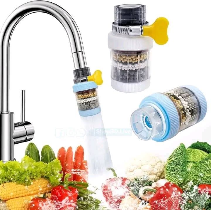 Picture of 6 Layer Faucet Water Filter | 360° Rotatable Tap Water Purifier | Universal Kitchen Sink Filter