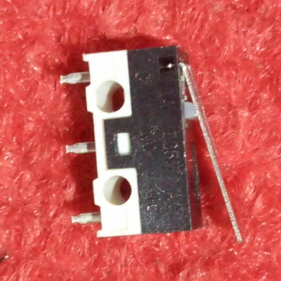 Picture of 20PCS - 1A Limit Switch 3 Pin 1A 125VAC SPDT 3 Pin 13mm Long Straight Hinge Lever Arm Switch Micro Limit Switch