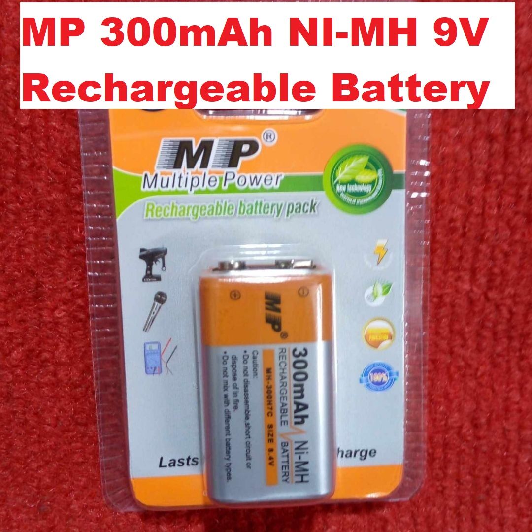 Picture of MP300mAh Battery NI-MH 9V Battery Rechargeable Battery 9V Rechargeable Battery 6F22