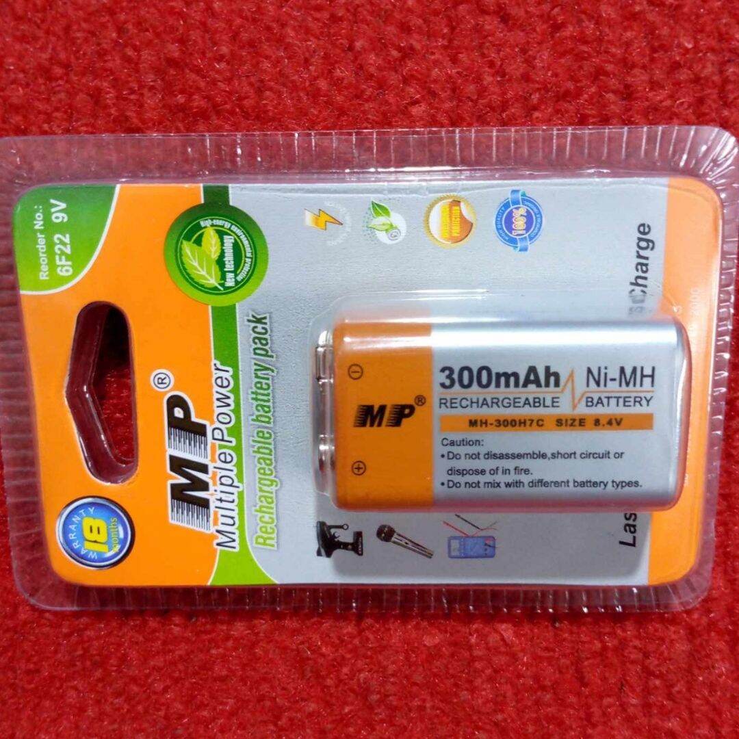 Picture of MP300mAh Battery NI-MH 9V Battery Rechargeable Battery 9V Rechargeable Battery 6F22