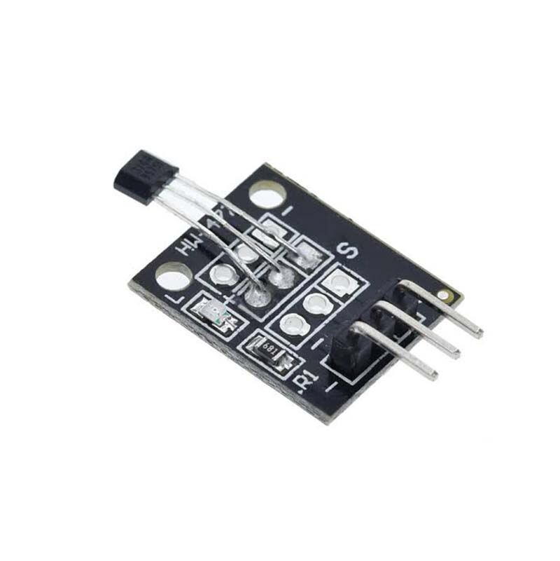Picture of Small PCB Hall Effect Sensor Module Hall Effect Detection Magnetic Switches 49E IC 3 Pin Hall Sensor