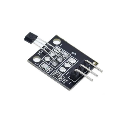 Picture of Small PCB Hall Effect Sensor Module Hall Effect Detection Magnetic Switches 49E IC 3 Pin Hall Sensor