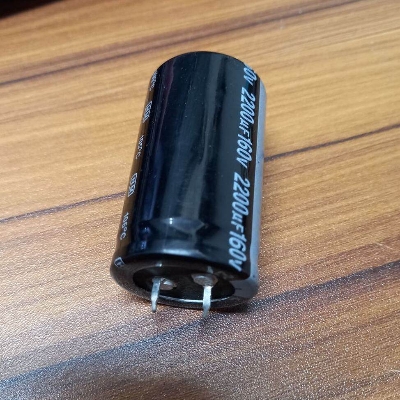 Picture of 2200uF 160V Capacitor RADIAL Electrolytic Capacitor 2200uF Capacitor 160V 2200uF Electrolytic Capacitor Polarized 160V Capacitors 2200uF 2 Pin Leads