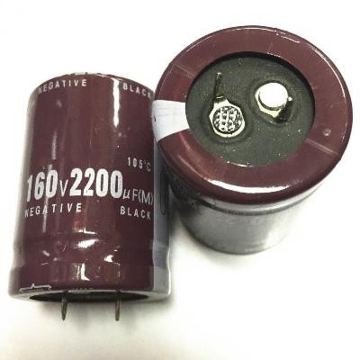 Picture of 2200uF 160V Capacitor RADIAL Electrolytic Capacitor 2200uF Capacitor 160V 2200uF Electrolytic Capacitor Polarized 160V Capacitors 2200uF 2 Pin Leads