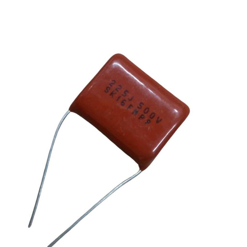 Picture of 5Pcs- METALLIZED 225j 500V Capacitor Metallized 225j Capacitor 500V Capacitor Polypropylene Mylar 2200nF Capacitor Polyester Film Capacitors 2 Pin Leads