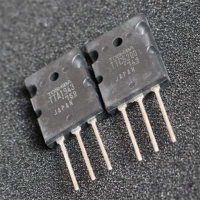 Picture of 1Pair- Medium Quality TTA1943 A1943 & TTC5200 C5200 PNP & NPN Transistor 1943 Transistor & 5200 Transistor MOSFET IC TO-3P 3 Pin Leads