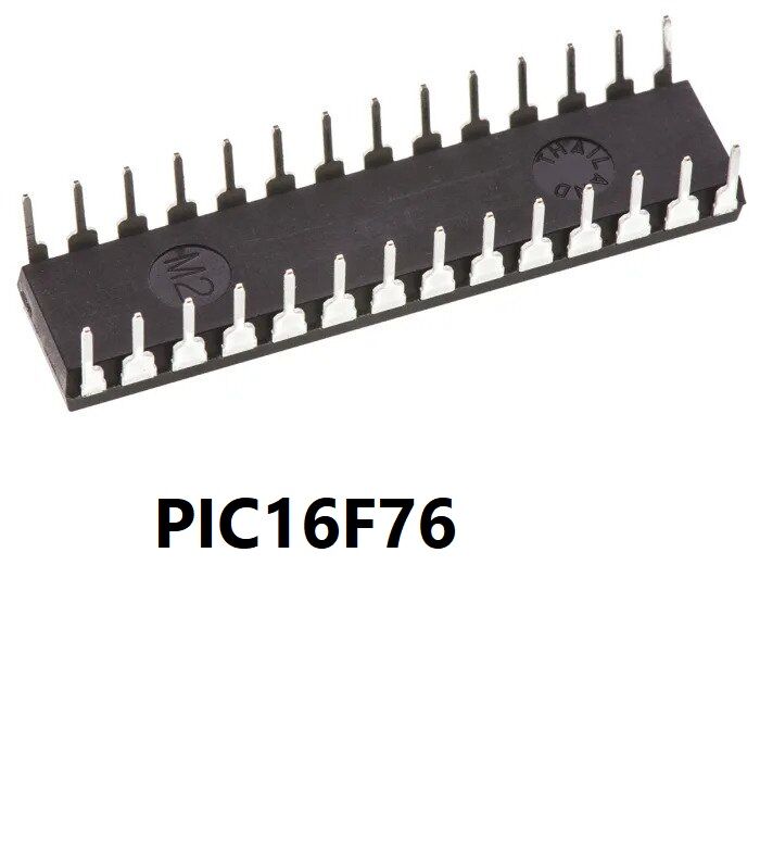 Picture of PIC16F76 IC PIC16F76 Microcontrollers IC DIP 28 Pin Leads Dual In Line Package Chip 16F76 IC MCU