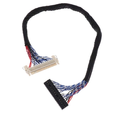 Picture of LVDS Cables Universal LVDS Connector Cable 210mm FIX 30 Pin 1CH 6Bit For LED LCD Display Panel Controller 30 Pin LVDS Cables
