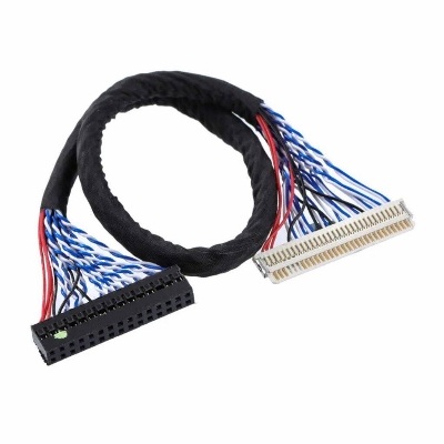 Picture of LVDS Cables Universal LVDS Connector Cable 210mm FIX 30 Pin 1CH 6Bit For LED LCD Display Panel Controller 30 Pin LVDS Cables