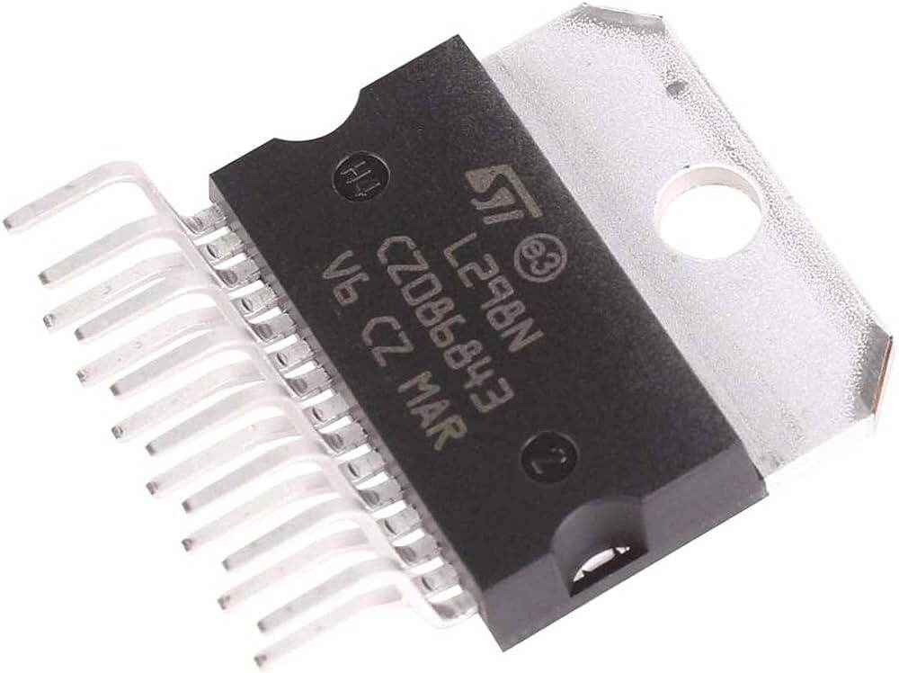 Picture of L298N IC L298N Motor Driver IC Dual Motor Driver IC 2A 5V-46V Dual Full Bridge Driver IC ZIP-15 Pin Leads L298 IC