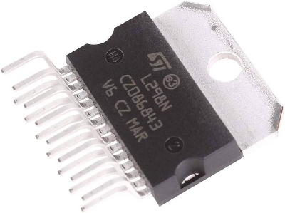 Picture of L298N IC L298N Motor Driver IC Dual Motor Driver IC 2A 5V-46V Dual Full Bridge Driver IC ZIP-15 Pin Leads L298 IC