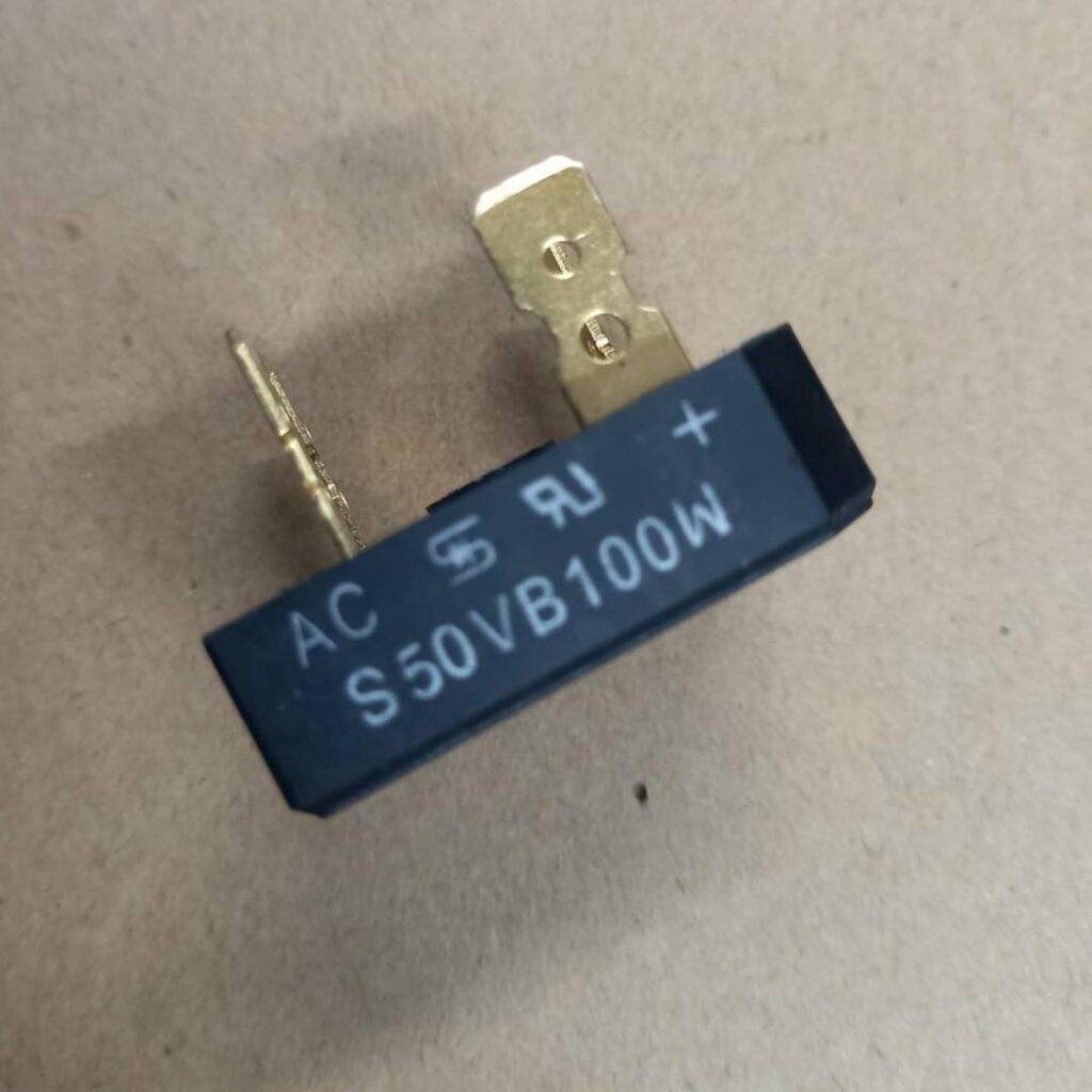 Picture of 50100 Diode S50VB100W 50A 100W 1000V Diode 50A Diode 1000V 50100 Bridge Rectifier Diode AC To DC Single Phase Metal Housing 4 Pins Leads