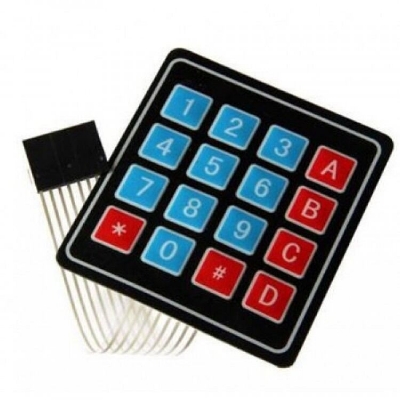 Picture of 4×4 Keypad Keyboard 4×4 Membrane Switches Matrix Keypad 16 Key Thin & Flexible With Cables Connector Keypad 4×4 For Arduino