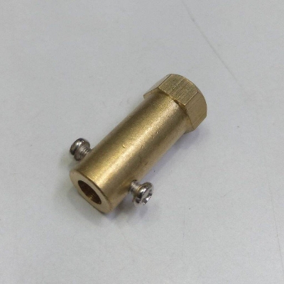 Picture of Hex Coupler 30mm Length COOPER Hex Motor Shaft Coupling 6mm Brass 30mm Hex For Gear Motor Wheels Joint Gear Motor 30mm Hex Tools Robotics Wheel
