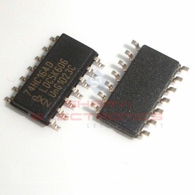 Picture of SMD IC 74164 Shift Resistor 74HC164 IC 74LS164 Shift Resistor IC Dual In Package SMD 14 Pin Leads IC 8 Bit 74HC164D IC
