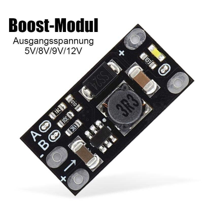 Picture of Mini Voltage Converter Step Up Module 1.5A Multi Function Mini Boost Module 3.7V to 5V 8V 9V 12V Step Up Board Adapters 5V 8V 9V 12V Fixed Output Power Boost Module