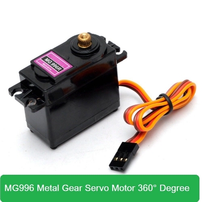 Picture of MG996R Servo Motor 360 Degree Servo Motor Large Torque MG996 Servo Motor Standard Quality DC 4.8V 7.2V Metal Gear Servo Motor 360 Degree Rotation With Cables Wire