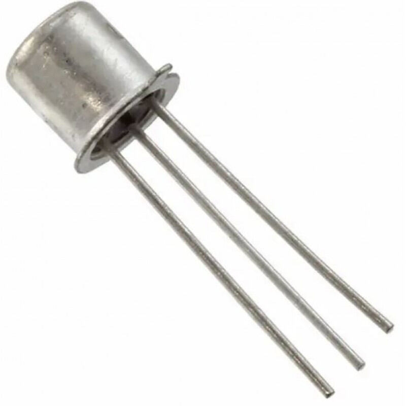 Picture of BC107 NPN Transistor 45V 100mA General Purpose Transistor TO-18 BJT Transistors 3 Pin Leads BC107 Transistor