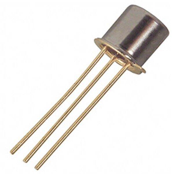 Picture of BC107 NPN Transistor 45V 100mA General Purpose Transistor TO-18 BJT Transistors 3 Pin Leads BC107 Transistor