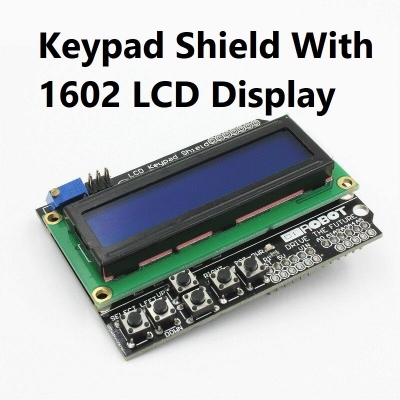 Picture of Keypad Shield Adapters With LCD1602 LCD Display 1602 16×02 Character 5V LCD 1602 Display 1602A LCD Display 16x2 Character 5V Display For IIC I2C Arduino