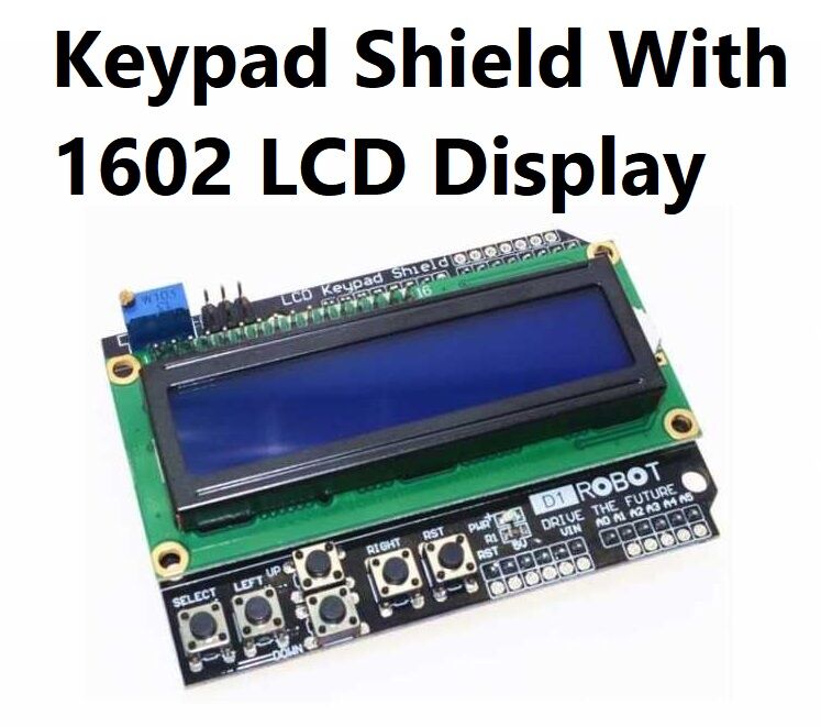 Picture of Keypad Shield Adapters With LCD1602 LCD Display 1602 16×02 Character 5V LCD 1602 Display 1602A LCD Display 16x2 Character 5V Display For IIC I2C Arduino