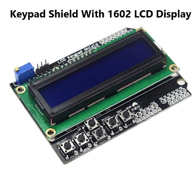 Picture of Keypad Shield Adapters With LCD1602 LCD Display 1602 16×02 Character 5V LCD 1602 Display 1602A LCD Display 16x2 Character 5V Display For IIC I2C Arduino