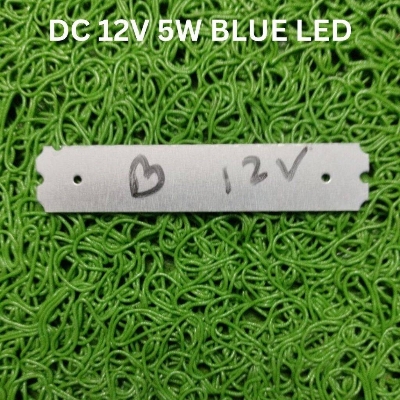 Picture of 6012BA 2B3C BLUE DC 12V 5W LED Light Blue Color 5W LED Light Panel Mount Aluminum Base With Resistor Protections 12V LED Light Bulbs 5W COB Light