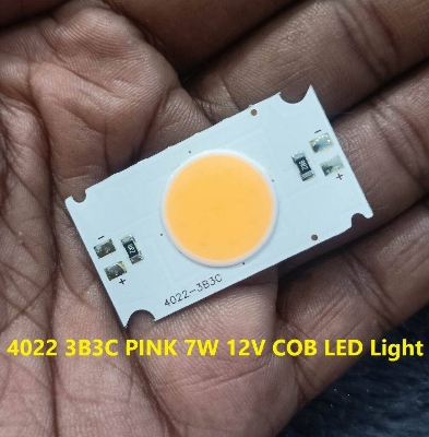 Picture of 4022 3B3C PINK 7W 12V LED Light Size 40×22mm 12V COB LED Light 7W PINK LED Light 7W COB LED Light 7W Light Bulbs COB LED 12V LED 7W Light Bulbs
