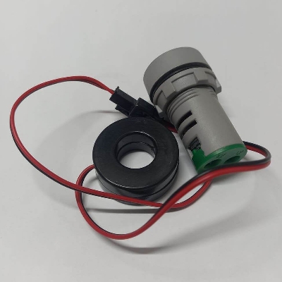 Picture of CT With AMP Meter 22mm 100A Digital Ampere Meter 22mm Round Amp Meter AC 01-100A LED Digital Display Amp Meter With Current Transformer Tools Sets