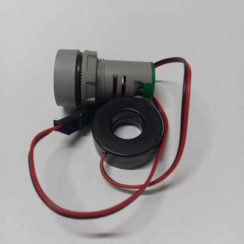 Picture of CT With AMP Meter 22mm 100A Digital Ampere Meter 22mm Round Amp Meter AC 01-100A LED Digital Display Amp Meter With Current Transformer Tools Sets