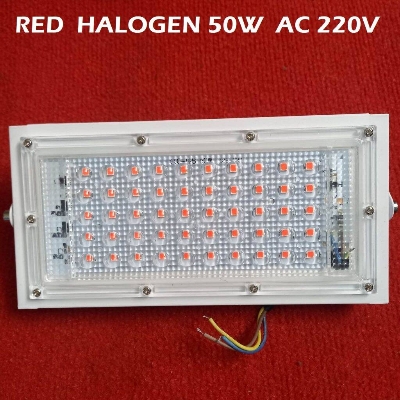 Picture of 50W LED Light Bulbs RED HALOGEN 50W XXG-198-50W RED LED Lights AC 220V 50W Carrying Light LED Outdoor Light Garden Playground Halogen Lamp Floodlight Spotlight 220V LED Light
