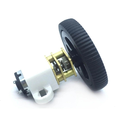 Picture of N20 Motor Wheel 34mm Wheel MiniQ 3PI 34mm D-Axis Shaft N20 Motor Wheel 4×6.5mm N20 Gear Motor Wheel