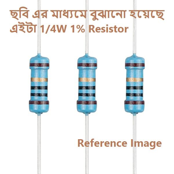 Picture of 50Pcs- COPPER Resistor Tolerance 1% 150K Resistor 1/4W Resistor 150K Carbon Film Resistor 150K Ohm Resistor 1/4W Resistor 0.25W Fixed Resistors 2 Pin Leads 150K 1% Tolerance Resistors