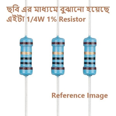 Picture of 50Pcs- COPPER Resistor Tolerance 1% 150K Resistor 1/4W Resistor 150K Carbon Film Resistor 150K Ohm Resistor 1/4W Resistor 0.25W Fixed Resistors 2 Pin Leads 150K 1% Tolerance Resistors