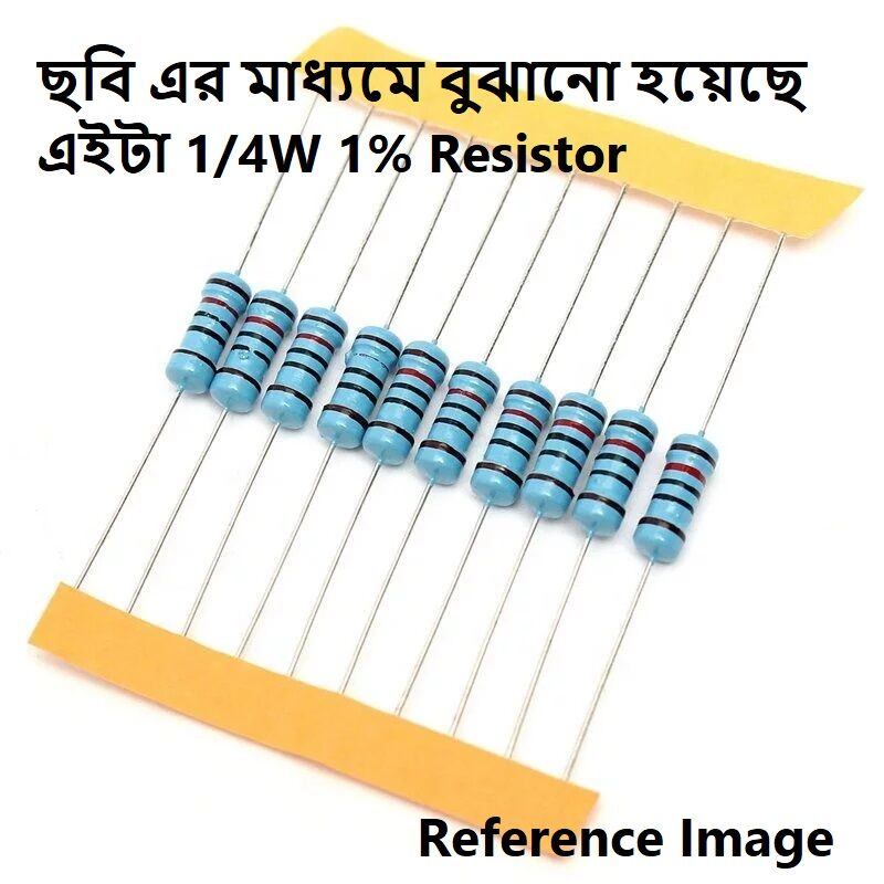 Picture of 25Pcs- COPPER Resistor Tolerance 1% 27K Resistor 1/4W Resistor 27K Carbon Film Resistor 27K Ohm Resistor 1/4W Resistor 0.25W Fixed Resistors 2 Pin Leads 27K 1% Tolerance Resistors