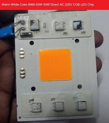 Picture of WARM White Color 8060-50W 50W LED Light WARM White 50W Light Direct 220V LED Light Bulbs 80x60mm COB LED 50W WARM LED Light