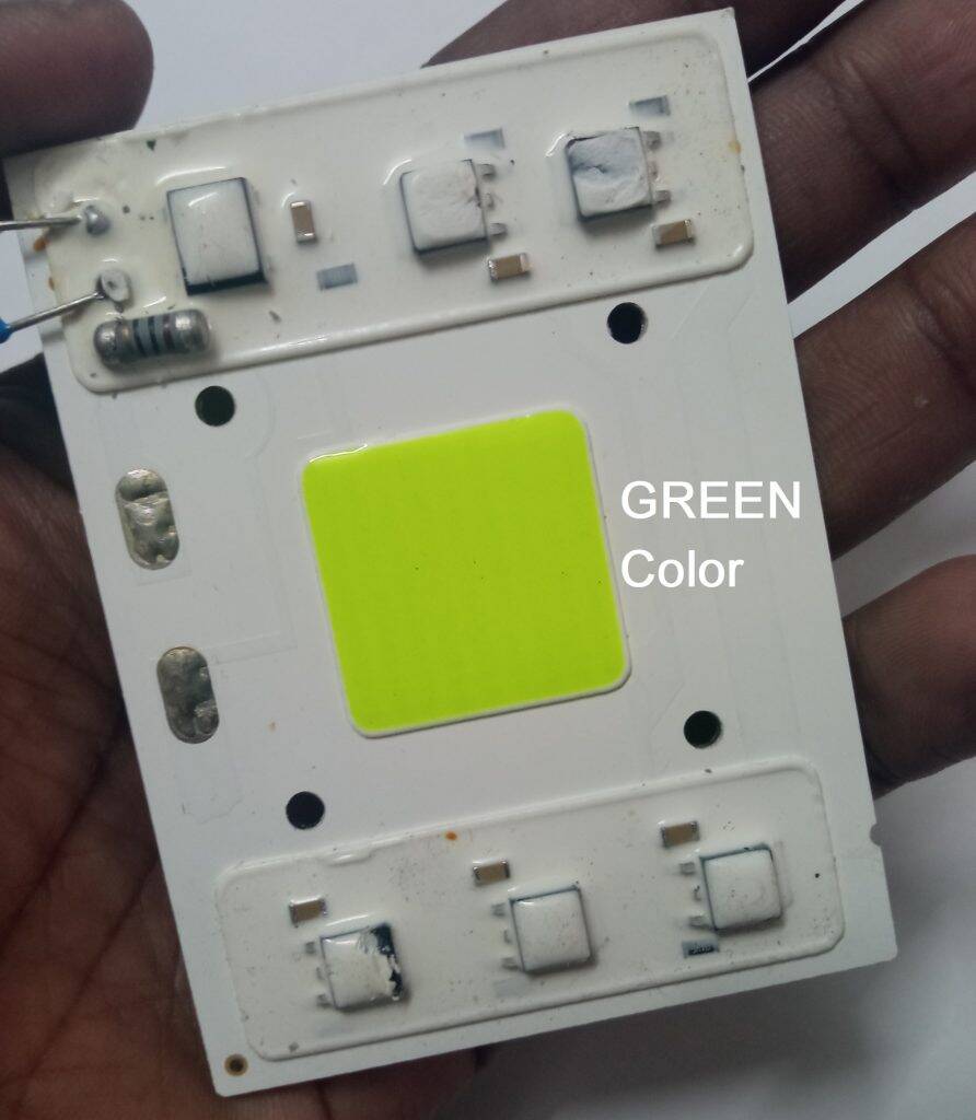 Picture of GREEN Color 8060-50W 50W LED Light Green 50W Light Direct 220V LED Light Bulbs 80x60mm COB LED 50W Green LED Light