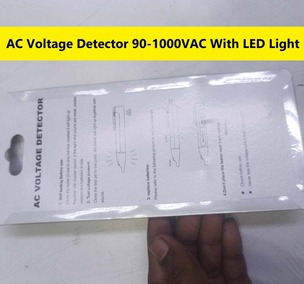 Picture of 1AC-D AC Voltage Detector Tester Pocket Pen Tools Sets 90-1000VAC LED Light Non Contact AC Voltage Detector Analog Voltage Tester Tools