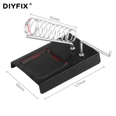 Picture of 220 Soldering Iron Stand XINFE-NODR-220 Strong Material Circular Metal Iron Stand Soldering Stand Holder With Base Tools Sets Iron Stand For 60W Soldering Iron