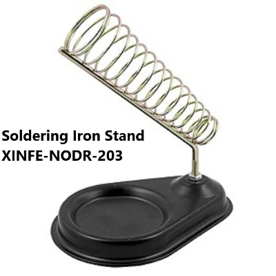 Picture of 203 Soldering Iron Stand XINFE-NODR-203 Strong Material Circular Metal Iron Stand Soldering Stand Holder With Base Tools Sets Iron Stand For 60W Soldering Iron