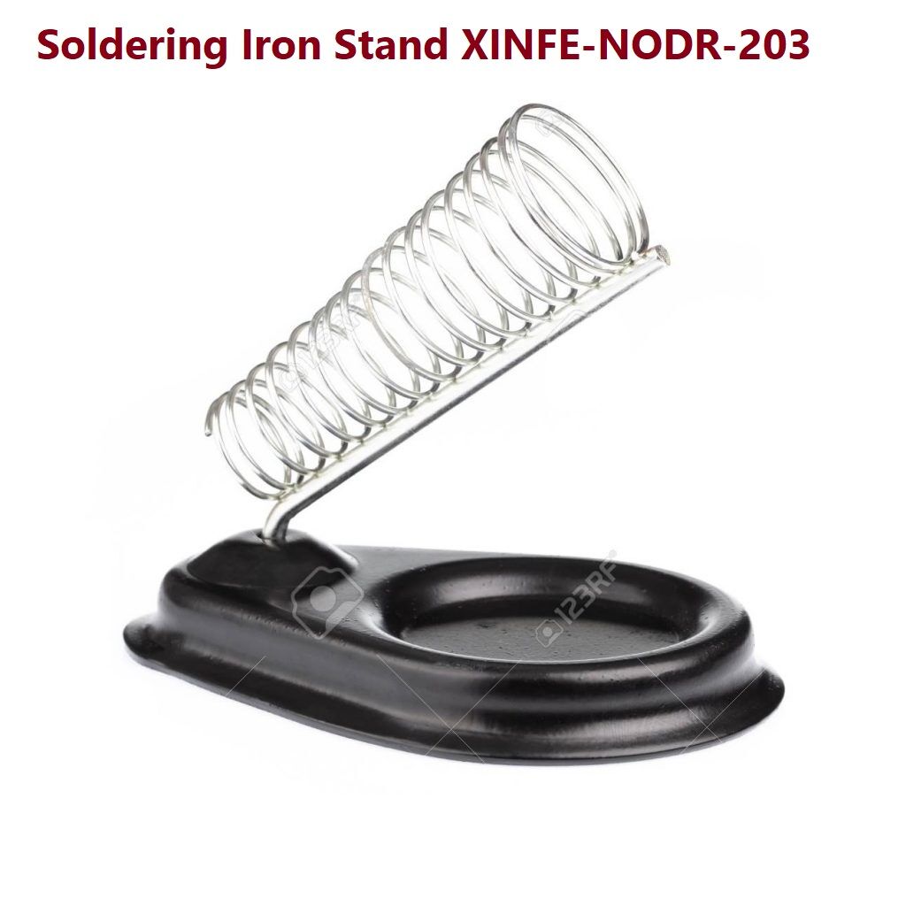 Picture of 203 Soldering Iron Stand XINFE-NODR-203 Strong Material Circular Metal Iron Stand Soldering Stand Holder With Base Tools Sets Iron Stand For 60W Soldering Iron