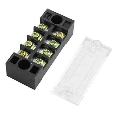 Picture of TB-1504 4P Double Row Terminal Block 600V 15A Terminal Block TB-1504 600V 15A 4P Double Row 4 Pin Terminal Block TB-1504 Terminal Block 600V 15A TB Series 4 Positions Cables Connectors