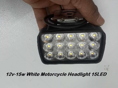 Picture of [[1PCS ABS Plastic 15 LED White Color  Fog Light, DC 12v-15w Dc -Universa Waterproof Driving Light Lamp - Cycle Accessories]]]]