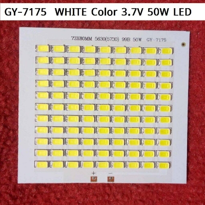 Picture of DC 3.7V 50W White Color LED Model GY-7175 Light Bulbs 80x73mm 99 Pcs SMD LED