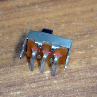 Picture of 10Pcs - 2 Positions 90 Degree Angle Metal Slide Switch 3 Pins ON OFF Horizontal Plug-in Board Handle Length 5mm Horizontal Handle Toggle Switch